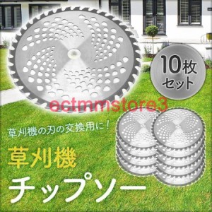 チップソー 刈払機 刃 40枚刃 40P 10枚セット 255mm 刈払い機 替刃 草刈機 替え刃 刃 カッター 手入れ 草 園芸 草刈り ガーデニング