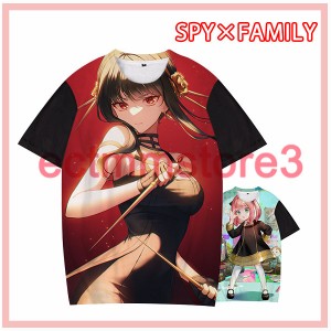 スパイファミリー Tシャツ  大人 SPY×FAMILY 半袖 アニメ アーニャ ヨル ロイド かわいい 春夏 柔らかい 誕生日 プレゼント スパイファ