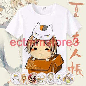 Tシャツ トップス 夏目友人帳 ニャンコ先生 グッズ ティーシャツ 半袖 ゲーム   プレゼント 夏 メンズ　レディース