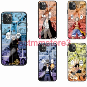 ワンピース Luffy ナミ ルフィ ゾロ サンジ iPhone14 携帯ケース スマホケース 強化ガラス 耐久性 ガラスケース iPhoneケース 各対応機種