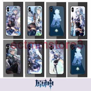 原神 げんしん風 iPhoneケース iPhone13 携帯ケース スマホケース 強化ガラス 耐久性 ガラスケース  各対応機種 耐衝撃ケース