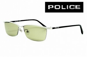 POLICE ポリス カスタムサングラス VPLN69J-579 MOSS GREEN 可視光線透過率47％ チタン メンズ レディス 国内正規品 DERIGO JAPAN