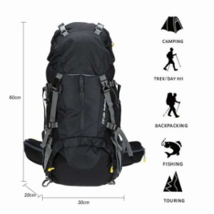 旅行 50L リュック メンズ バックパック 撥水 登山 リュックサック 登山用リュック 遠足 レディース 軽量 大容量 防災 アウトドア 45+5L