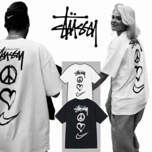 『2024新品』  カジュアル Nike Stussy Tシャツ x レディース ロゴ  ステューシー メンズ 半袖Tシャツ 半袖 送料無料 Ｔシャツ STUSSY 並