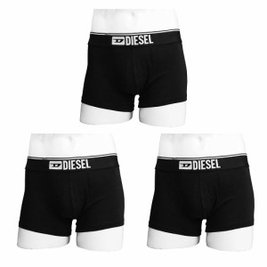 DIESEL ディーゼル ボクサーパンツ トランクス 3枚セット ブラック3枚セット Sサイズ 72〜77cm ST3V GDAC 3PK E4101