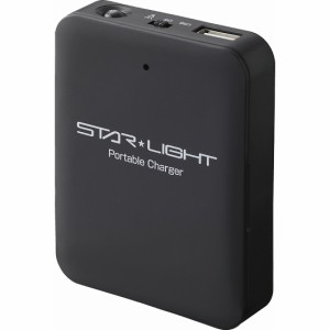 STAR★LIGHT 乾電池式モバイルバッテリー SK-4AACHLEDBK