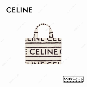 【一点限定】CELINE セリーヌ celine スモール テキスタイル トートバッグ ハンドバッグ ホワイト/ブラック ブランド レディース バッグ