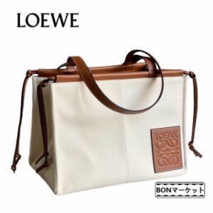 「一点限定」LOEWE ロエベ トートバッグ クッショントート キャンバス カーフ LOEWE CUSHION TOTE BAG バッグ レディース 送料無料