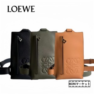 「一点限定」LOEWE ロエベ クロスボディバッグ メンズ バーティカル Tポケット レザー ショルダーバッグ アナグラム 鞄【並行輸入品】