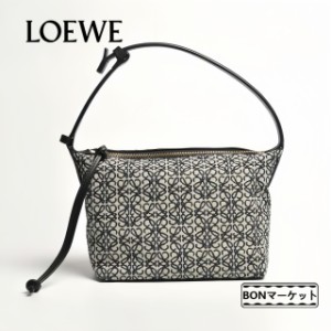 「一点限定」LOEWE ロエベ loewe レザー ハンドバッグ SALE キュービィ Sサイズ アナグラム ジャガード スモール 送料無料 新品 ネイビー