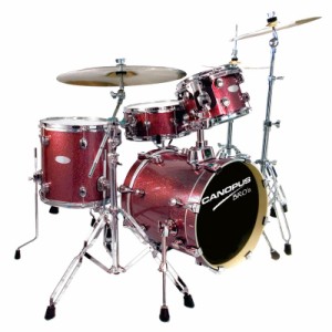 CANOPUS BRO’S DRUM KIT [SK-16 / BD16， FT13， TT10， SD13 / Platinum Ruby]【お取り寄せ商品】