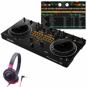 Pioneer DJ DDJ-REV1 + ATH-S100BPK ヘッドホンセット 【無償ダウンロード版Serato DJ Lite対応】