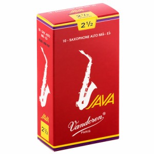 VANDOREN 「2-1/2」アルトサックス用リード バンドレン JAVA (ジャバ)　ファイルド レッドカット