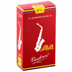 VANDOREN 「3-1/2」アルトサックス用リード バンドレン JAVA (ジャバ)　ファイルド レッドカット