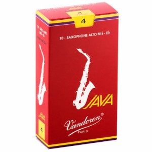 VANDOREN 「4」アルトサックス用リード バンドレン JAVA (ジャバ)　ファイルド レッドカット