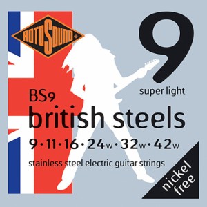 ROTO SOUND BRITISH STEEL [Stainless Steel-Nickel Free] (BS9 Super Light 09-42)