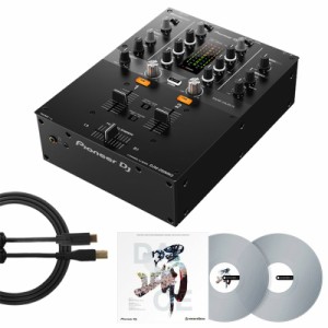 Pioneer DJ DJM-250MK2 + コントロールヴァイナルRB-VD2-CL+ UDG製 USBタイプC-BケーブルSET  【rekordbox対応 2ch DJミキサー】