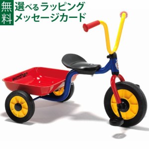 【商品レビューで+2%】乗用玩具 三輪車 出産祝い BorneLund（ボーネルンド ）.winther（ウィンザー）社 ペリカン三輪車Vハンドルカラー 