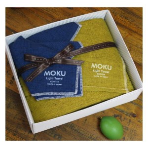 今治タオル「コンテックス」MOKU(モク)-LIGHT TOWEL　Lサイズタオル/ハンカチーフセット