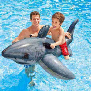子供用 浮き輪 キッズ フロート サメ シャーク浮き輪 プール 女の子 男の子 ハンドル付き