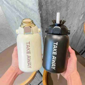 トラベルタンブラー 850mL 水筒 ステンレスボトル 魔法瓶 保温ポット 広口 ボトル タンブラー 蓋付き こぼれない 水筒 マグボトル 保冷保