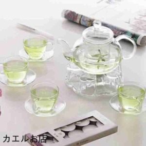 茶器 セット ガラスポット ティーポット ティーカップ 耐熱透明 急須水出し茶ポット プレゼント ギフト ポータブル茶器