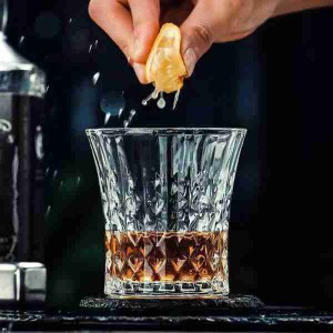 ウイスキーグラス ブランデーグラス ロックグラス クリスタルグラス ウイスキー クリア グラス 240ml ２個セット