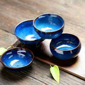 建盞（けんさん）天目茶碗 手作り 和食器 お茶碗 茶器 茶道具器 陶器 食器 美濃焼 おしゃれ 天目型