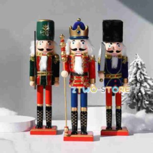 木工品 くるみ割り人形く ドイツ 兵士 国王人形 38cm 人形 工芸品 洋風 置物 サンタクロース クリスマス プレゼント