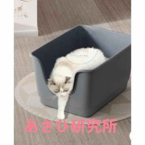 ¥/ 猫 ネコ ねこ用 トイレ 猫トイレ ねこトイレ 大容量 大きめ 大型 大型ネコ 飛び散らない