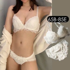 ブラジャーショーツ セット レディース ワイヤーあり セクシー 薄手ブラ ゆめかわ かわいい 大きいサイズ   A-Cカップ 70-85 下着 王女