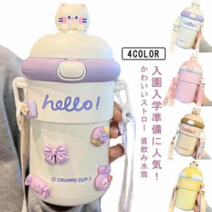 510ml 子供用水筒 マグボト 水筒 コップ ル キッズ ステンレスボトル 直飲み 肩ひも付 肩掛け ストロー おすすめ おしゃれ 保温 保冷 水