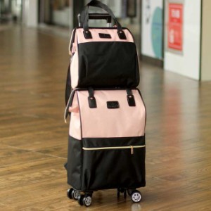 キャリーバッグ 機内持ち込み スーツケース 2wayキャリーバッグ 2点セット 軽量 大容量 リュック キャスター付き ソフトキャリーバッグ
