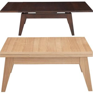 伸縮テーブル バタフライテーブル 伸長テーブル 天板 伸びる 大きくなる エクステンションテーブル ローテーブル