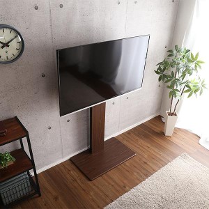 テレビスタンド ハイタイプ 固定式 | テレビ台 TV台 TVスタンド テレビラック 配線隠し コード目隠し 背面 収納 壁寄せ オフィス 会議室 