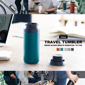 トラベルタンブラー 350ml キントー TRAVEL TUMBLER kinto 水筒 保温 保冷 おしゃれ 直飲み 真空 ステンレス マグボトル 持ち運び 小さめ