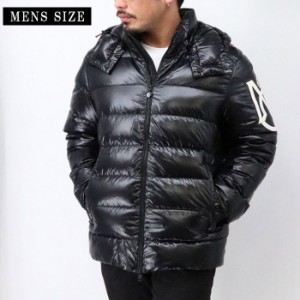 MONCLER モンクレール SAULX JACKET メンズダウンジャケット 1A00007 5963V 999 BLACK ダウンコート アウター フード ロゴ ショートダウ