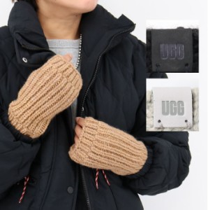 UGG アグ 22590 W Chunky Fingerless Mitten 手袋 フィンガーレスグローブ スマートフォン対応 ウール混 ギフト ロゴ プレゼント レディ