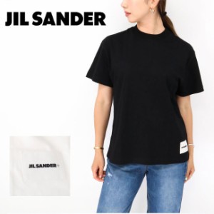 JIL SANDER+ ジルサンダープラス J40GC0001 J45048 ロゴT レディース半袖Tシャツ 1枚単品 オーガニックコットン クルーネック オーバーサ