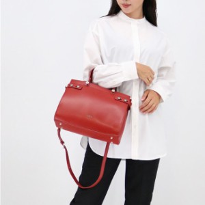 FURLA フルラ レディースハンドバッグ BAWC01L 0015S トートバッグ Lady M Chili Oil RED系 2WAY クロスボディバッグ レザーロゴ ショル