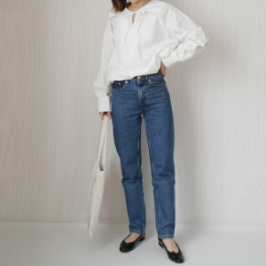 A.P.C APC アーペーセー COETK F09122 ハイウエスト デニム ストレート JEAN MARTIN ブルー ビンテージ風 デニム生地コットン ストレート