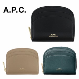 A.P.C. APC アーペーセー PXAWV F63437 compact demi lune mini レザー コインケース ラウンドファスナー カードケース ハーフムーン 財