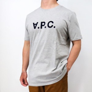 A.P.C. APC アーペーセー COEZB H26943 PLB GRIS CLAIR GREY 半袖Tシャツ クルーネック カットソー ロゴT メンズ