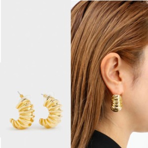 J&M DAVIDSON ジェイアンドエム デヴィッドソン Fossil Earring JFSE0XX TABR 150G/GOLD ピアス ロゴBOX入り ギフト プレゼント アクセサ