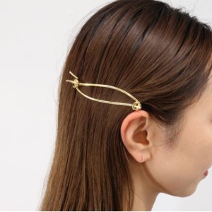 J&M DAVIDSON ジェイアンドエム デヴィッドソン KNOTTED HAIR PIN JKNP0XX BRXX 150G/GOLD ヘアアクセサリー ヘアピン バレッタ ロゴBOX