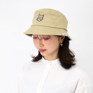 MAISON KITSUNE メゾンキツネ バケットハット MM06114 WW096 帽子 CANVAS ベージュ バケハ  メンズ レディース ユニセックス ロゴ ワンポ