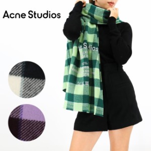 Acne Studios アクネストゥディオズ FN-UX-SCAR000153 マフラー ストール メンズ レディース ユニセックス ロゴ チェック プレゼント GRE