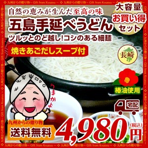 グルメ お取り寄せ 幻の五島うどん(長崎五島手延べうどん)約27人前(あごスープ付)  送料無料  お取り寄せ  得トクセール