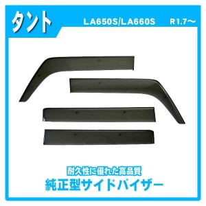 タント LA650S LA660S サイドバイザー ドアバイザー 脱脂綿 取説付