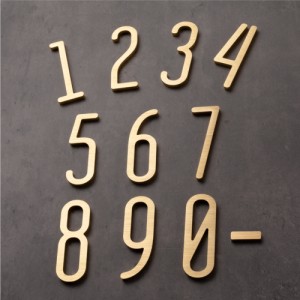 ／表札 真鍮 ゴールド 75mm 大文字 真鍮 t5mm 真鍮でのアルファベット文字 1文字ずつの販売 数字0-9 アルファベット大文字1個（A~Z）真鍮